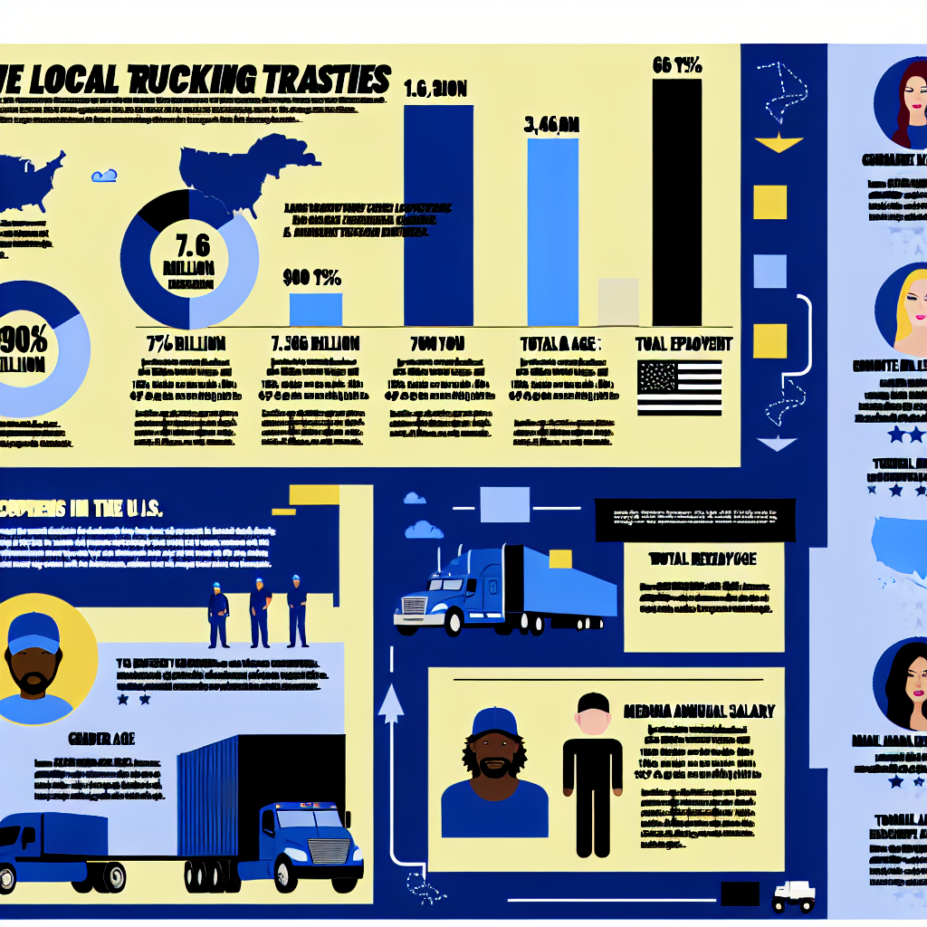 Local Trucking Statistics Infographic