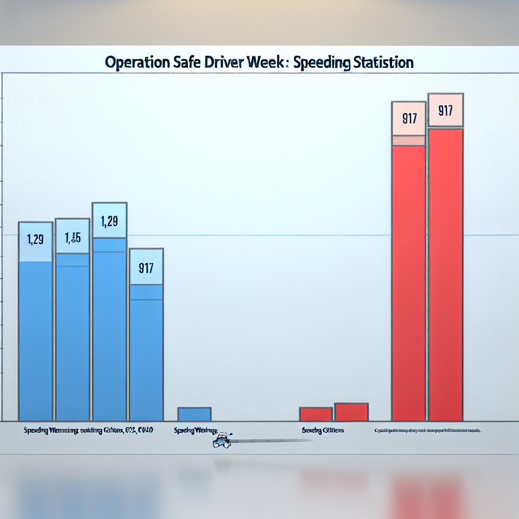Visual representation of speeding violations
