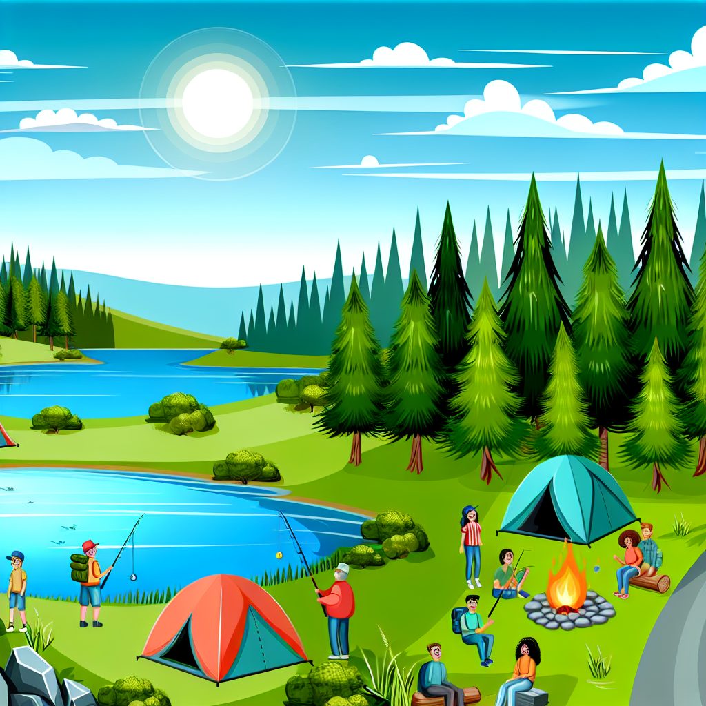 Camping trends illustration