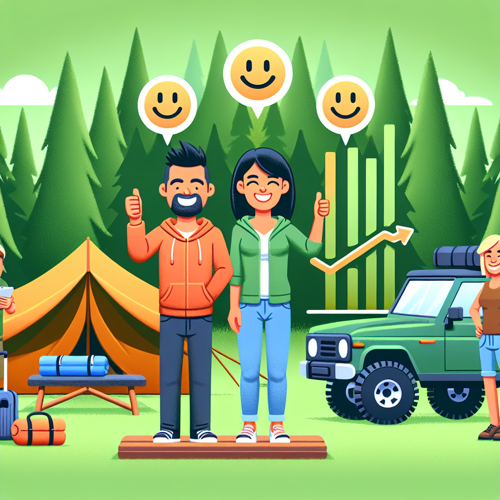 Customer satisfaction metrics for camping products