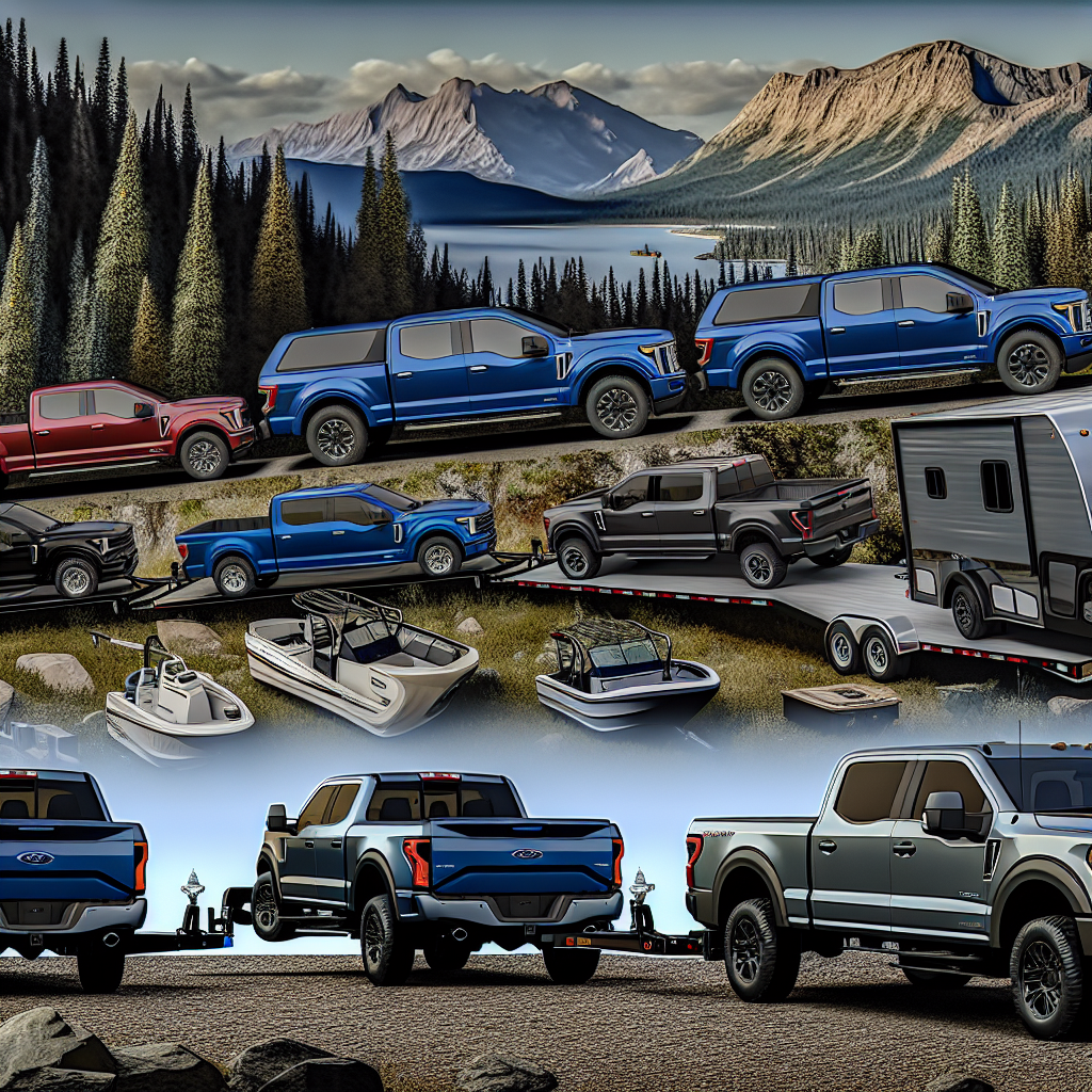 Visual representation of top-selling vehicles of 2025 renowned for their towing capacity