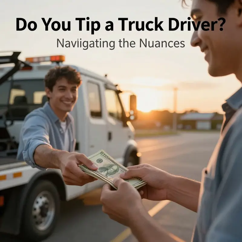 A tow truck driver assisting a motorist in a scenic island setting highlights the essential connection between service and community.