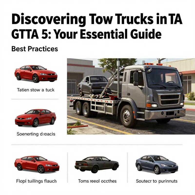 Classic Tow Truck parked outside the Customs garage in Paleto Bay, a reliable location for players.