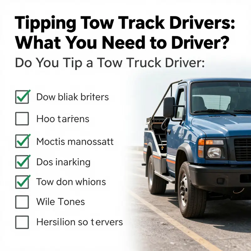 Understanding the etiquette surrounding tipping tow truck drivers.