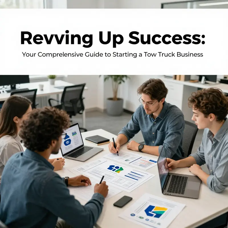 An entrepreneur analyzing research insights to plan a successful tow truck business.