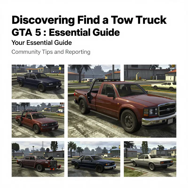 Classic Tow Truck parked outside the Customs garage in Paleto Bay, a reliable location for players.