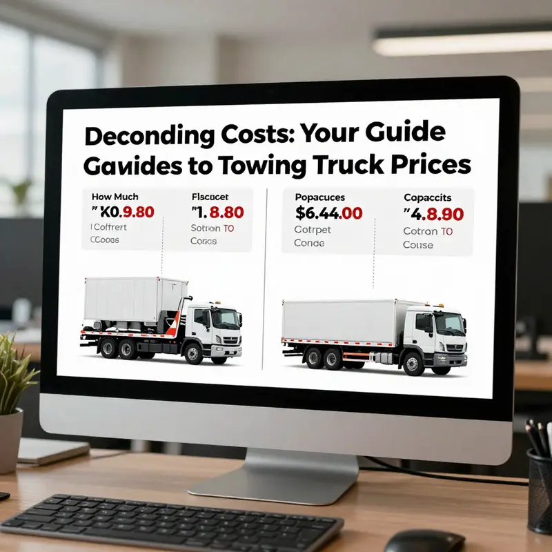 A variety of towing trucks displayed for review, illustrating market diversity.