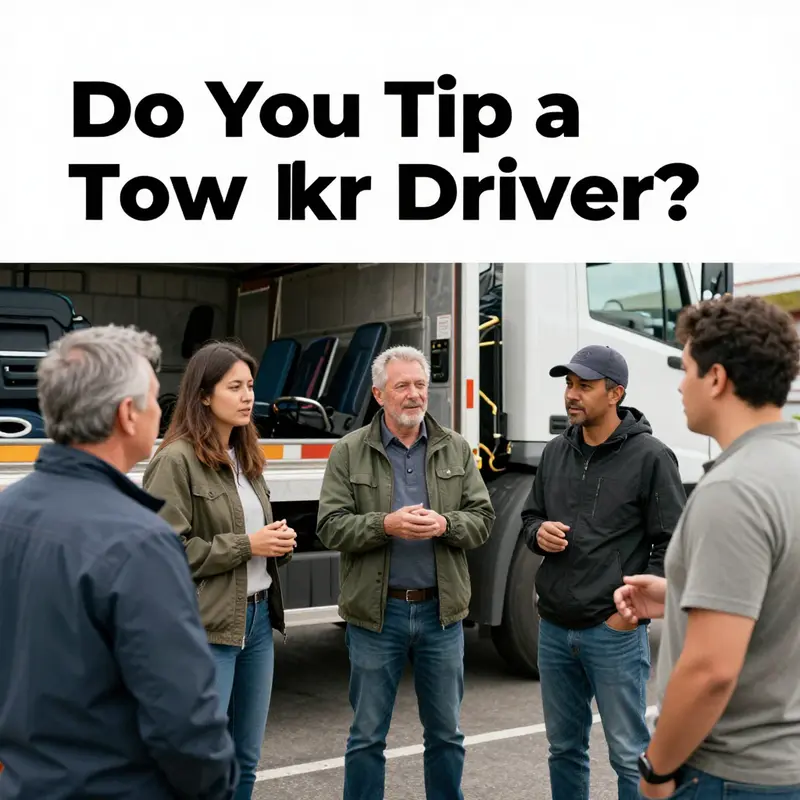 A tow truck driver assisting a motorist in a scenic island setting highlights the essential connection between service and community.