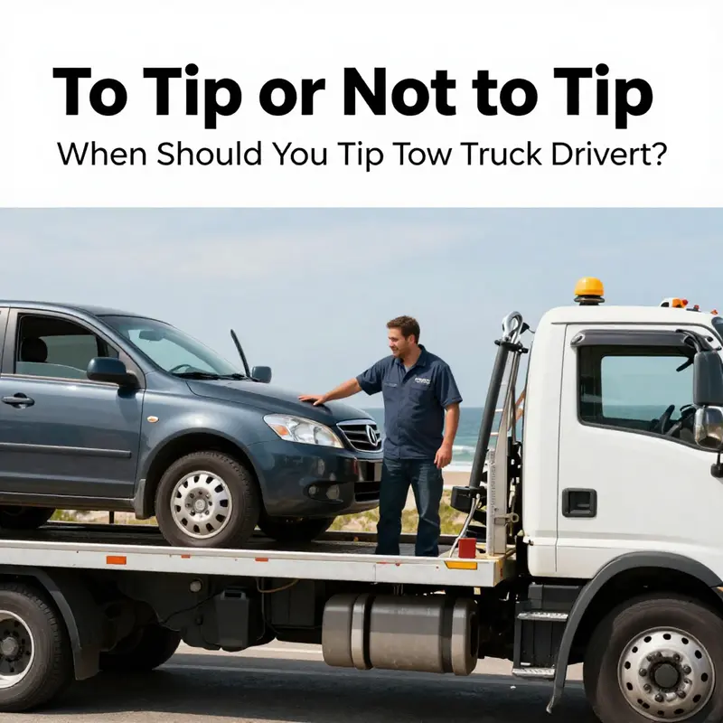 Understanding local customs and expectations for tipping tow truck drivers in a vibrant community.