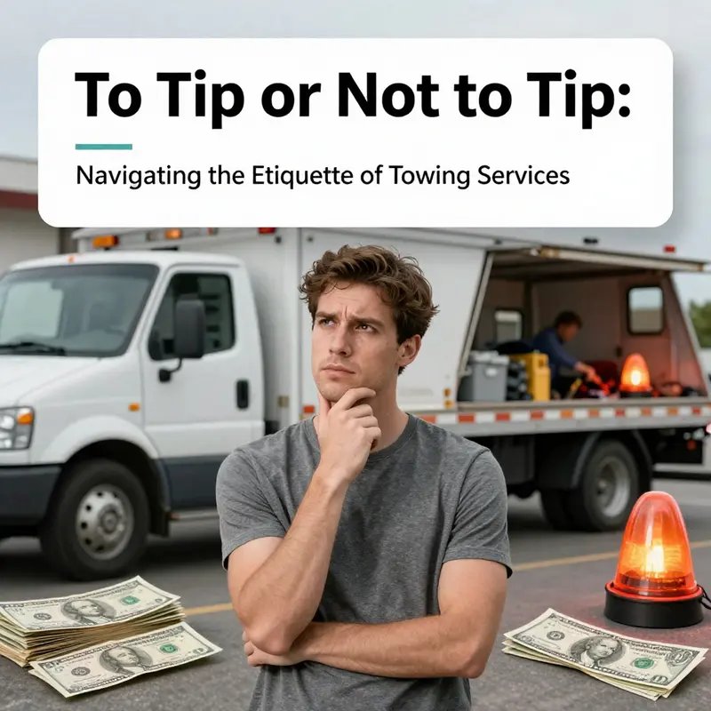 Understanding the norms and practices regarding tipping tow truck drivers.