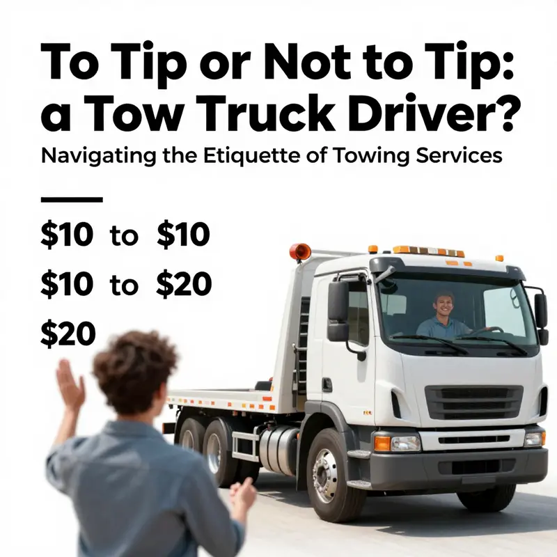 Understanding the norms and practices regarding tipping tow truck drivers.