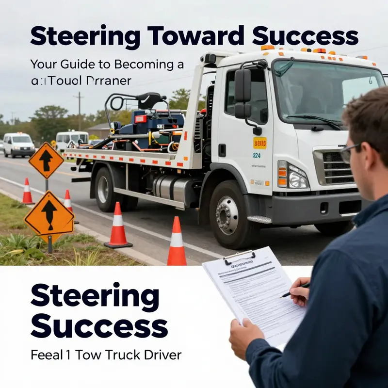 A tow truck driver meticulously getting ready for a day of vehicle recovery, showcasing the significance of preparation in this vital job.