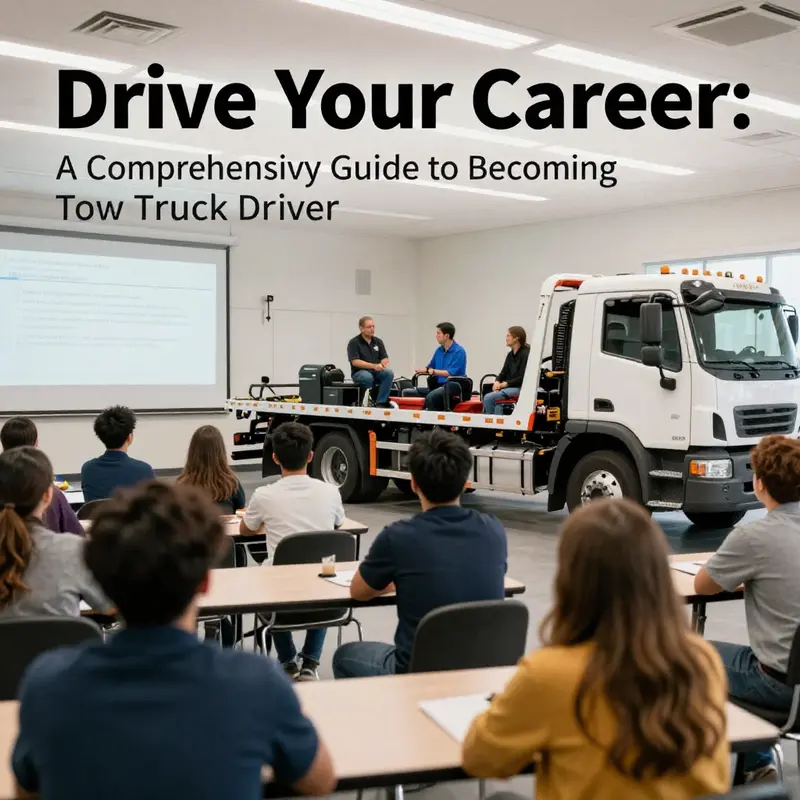 Determination in preparation for a driver’s license, crucial for aspiring tow truck drivers.