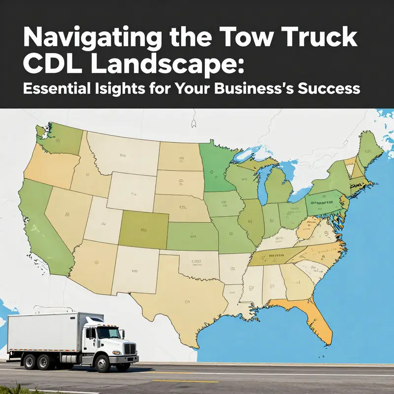 Understanding CDL requirements is vital for tow truck operators.