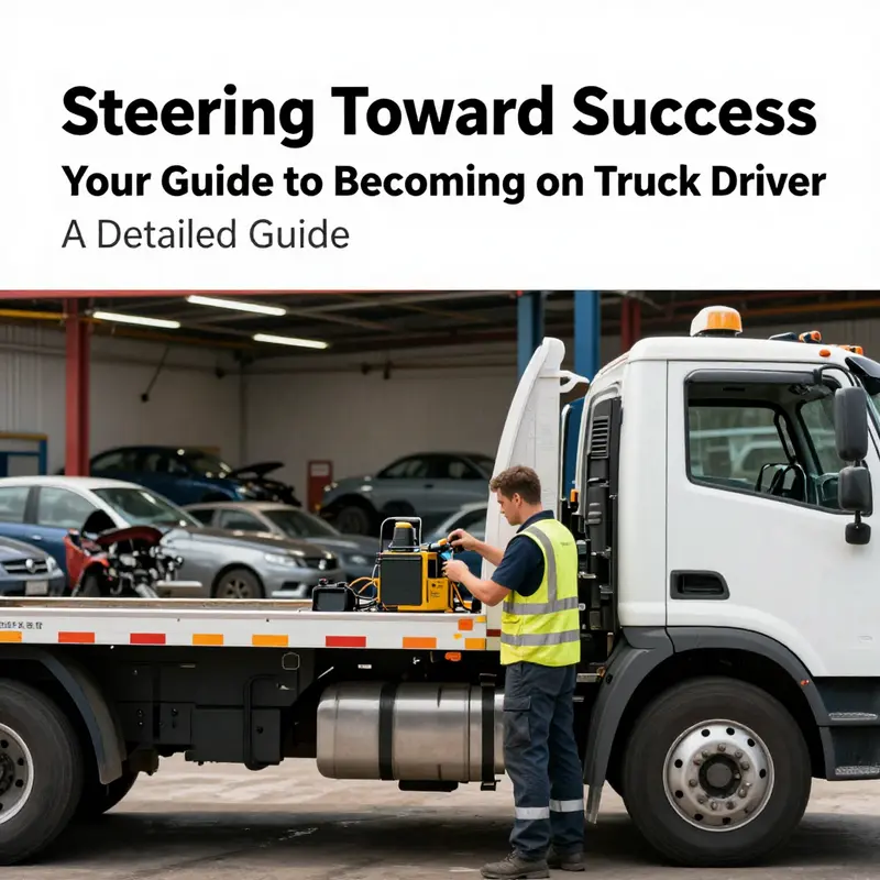 A tow truck driver meticulously getting ready for a day of vehicle recovery, showcasing the significance of preparation in this vital job.