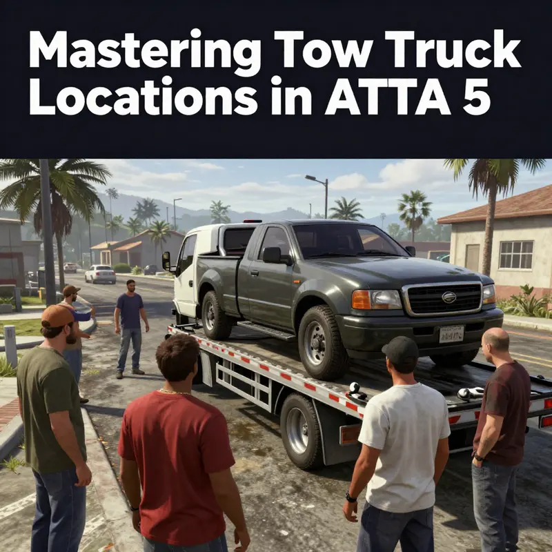 The Classic Tow Truck parked outside Custom Works, the prime location for spotting this vehicle.