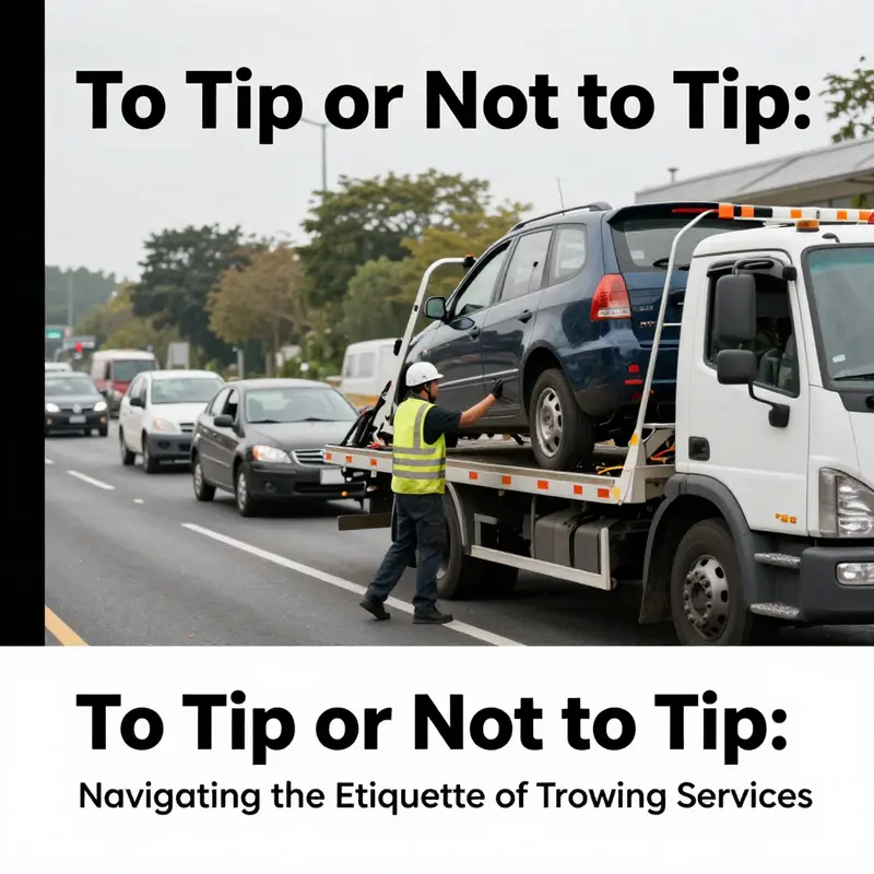 Understanding the norms and practices regarding tipping tow truck drivers.