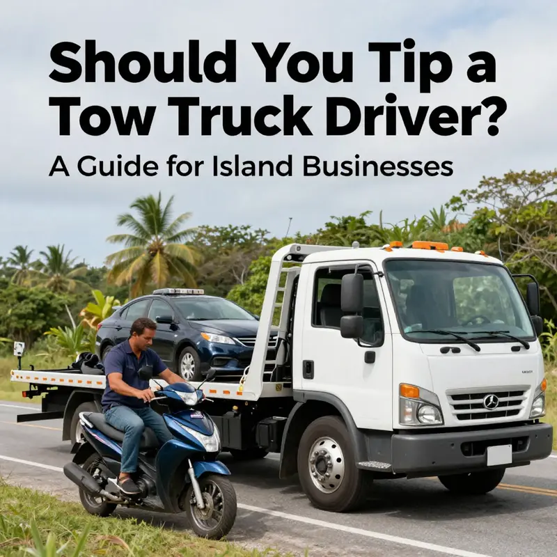 Understanding the importance of service quality and tipping etiquette when interacting with tow truck drivers.