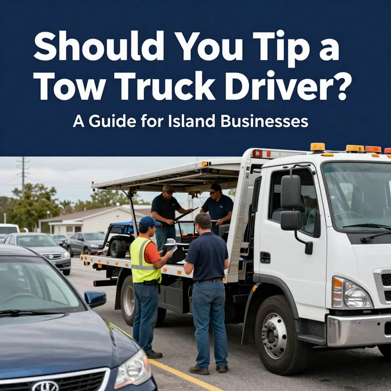 Understanding the importance of service quality and tipping etiquette when interacting with tow truck drivers.