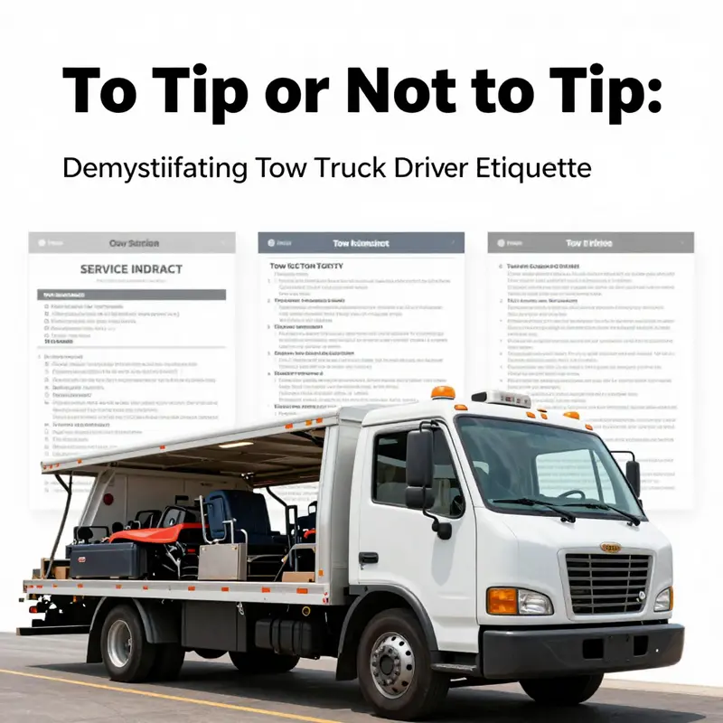 Understanding the norms surrounding tipping in towing services.