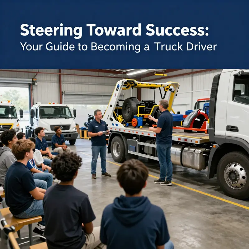 A tow truck driver meticulously getting ready for a day of vehicle recovery, showcasing the significance of preparation in this vital job.