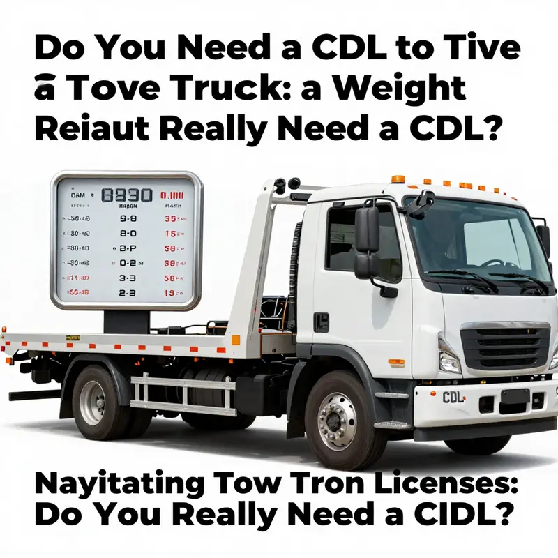 Infographic depicting various CDL classifications essential for tow truck operation.