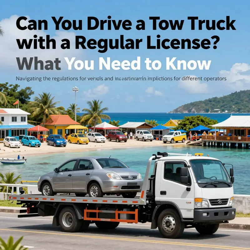 A dynamic scene of towing vehicles functioning against an island backdrop, illustrating the scope of towing operations.