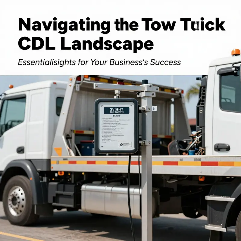 Understanding CDL requirements is vital for tow truck operators.