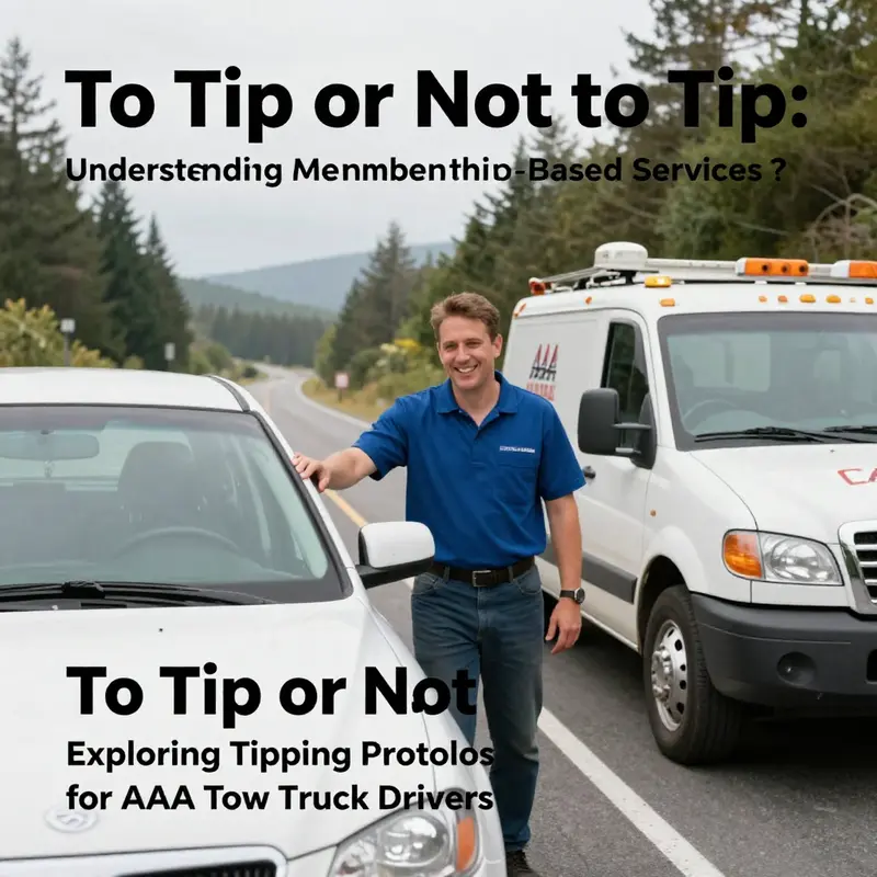 A AAA tow truck driver providing essential roadside assistance to a motorist.