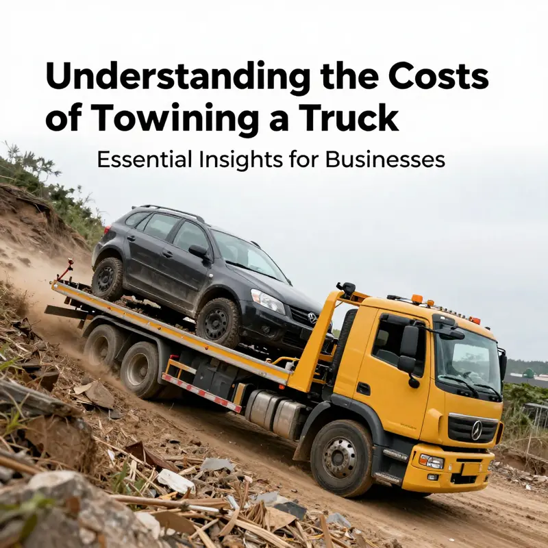 Illustrating the variety of costs based on truck type, showing light-duty and medium-duty trucks being towed.