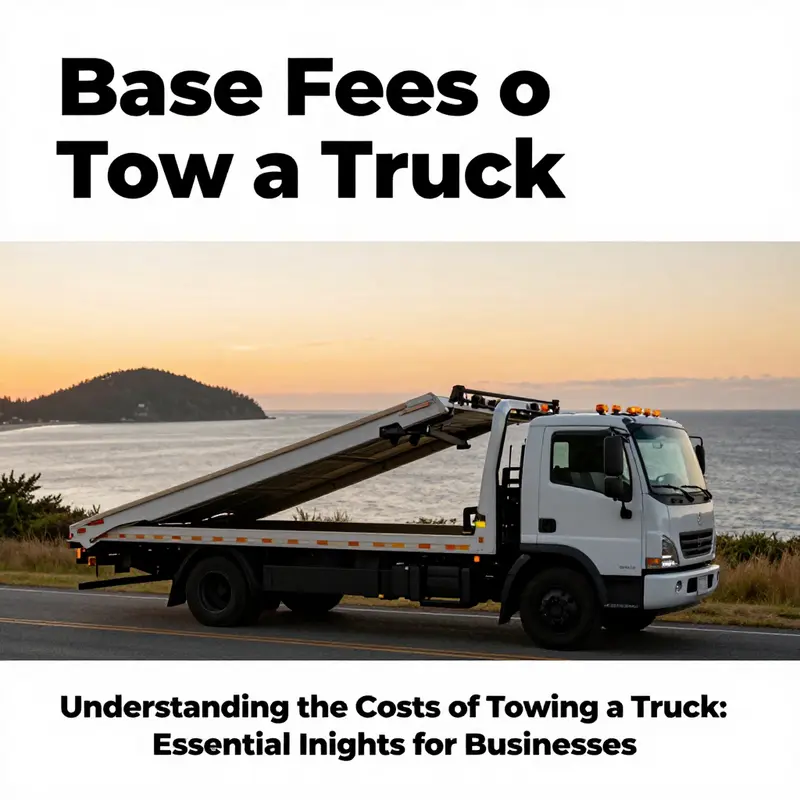 Illustrating the variety of costs based on truck type, showing light-duty and medium-duty trucks being towed.