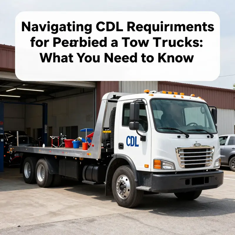 Exploring the necessity of CDL licenses for flatbed tow truck operation.