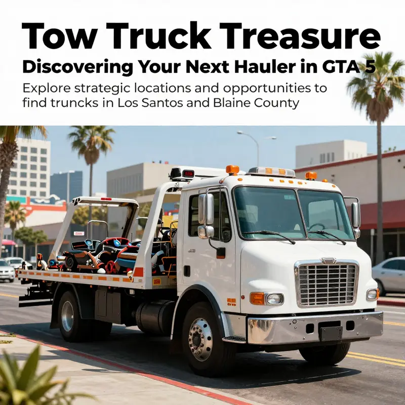A visually rich image of a tow truck in Los Santos, encapsulating the essence of the article.