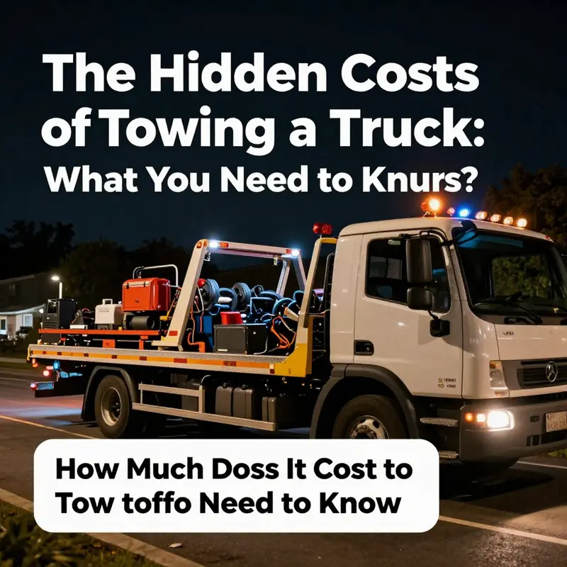Infographic depicting the various factors affecting towing costs.