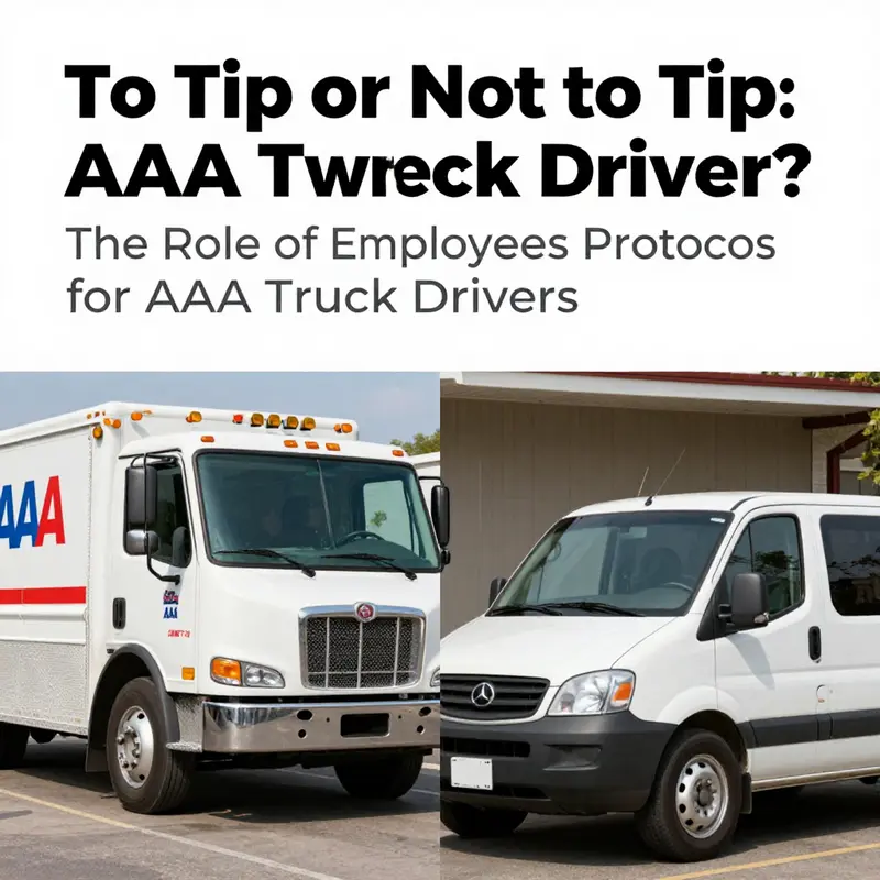 A AAA tow truck driver providing essential roadside assistance to a motorist.