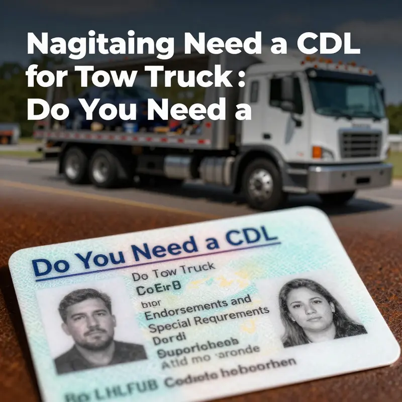 Understanding the basic requirements for operating a tow truck.