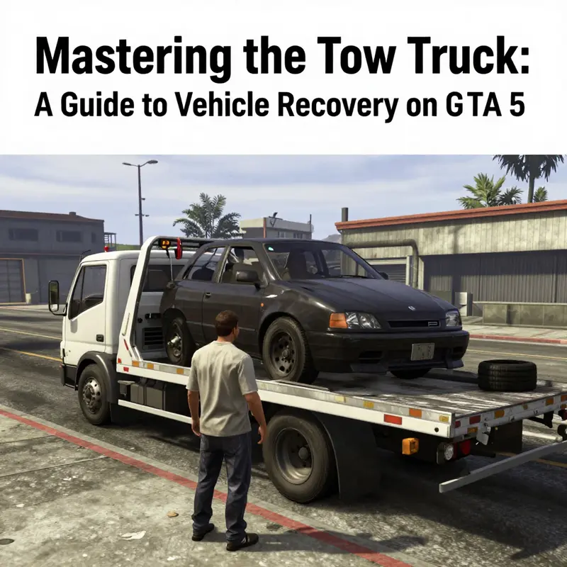 Finding a tow truck in the heart of Los Santos’ industrial area.