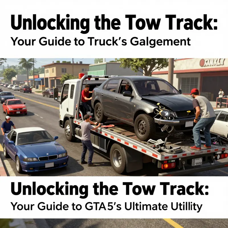 The tow truck parked at the FIB lot, symbolizing utility and purpose.