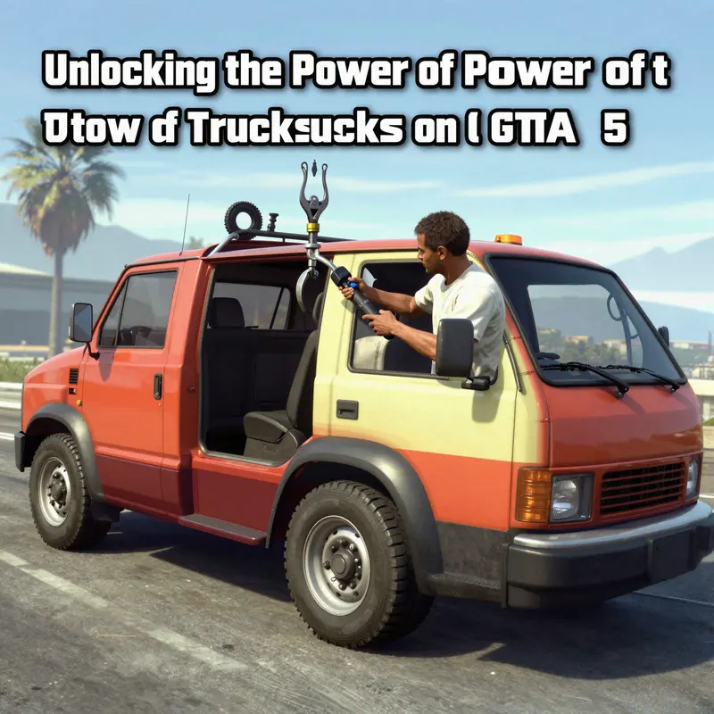 The exact spot in GTA 5 where you can find the tow truck near Los Santos Vehicle Storage.