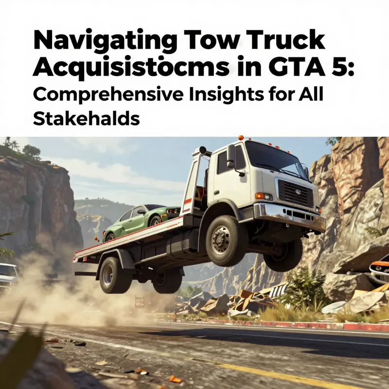 Inside Los Santos Customs, where players can find and customize tow trucks for their in-game needs.