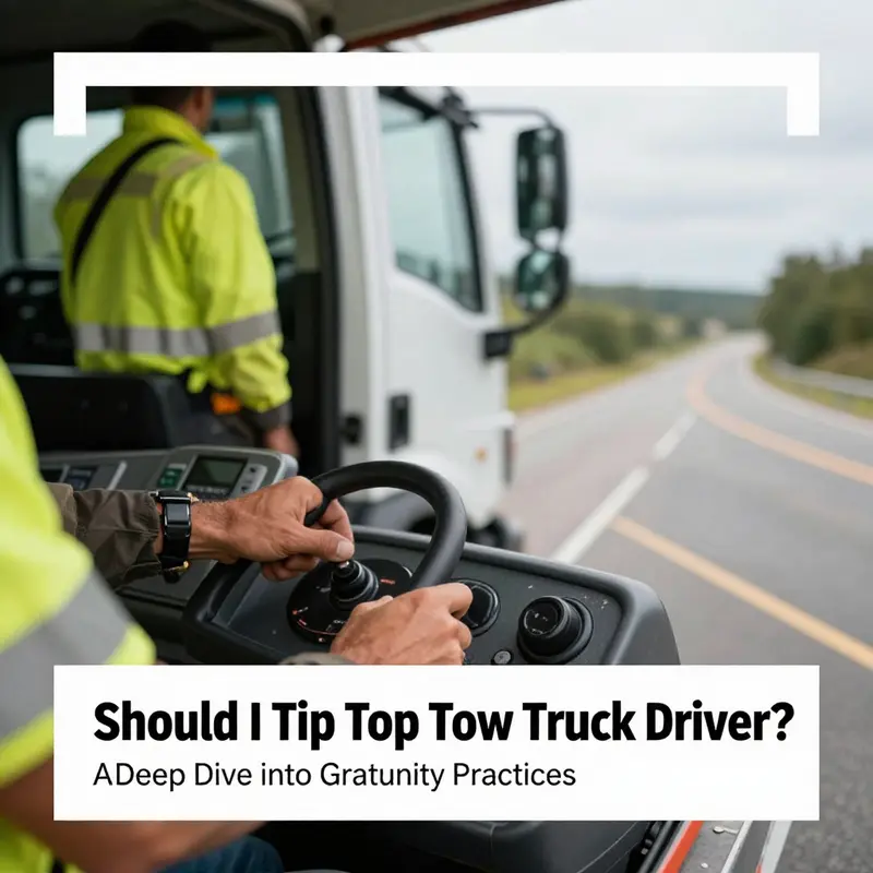 A tow truck driver and customer exchange gestures of gratitude, highlighting the importance of appreciation in service.