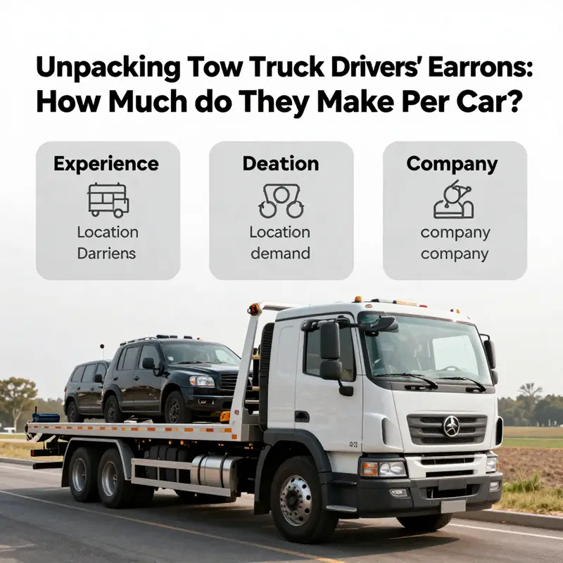 A map displaying the average earnings of tow truck drivers across different regions.