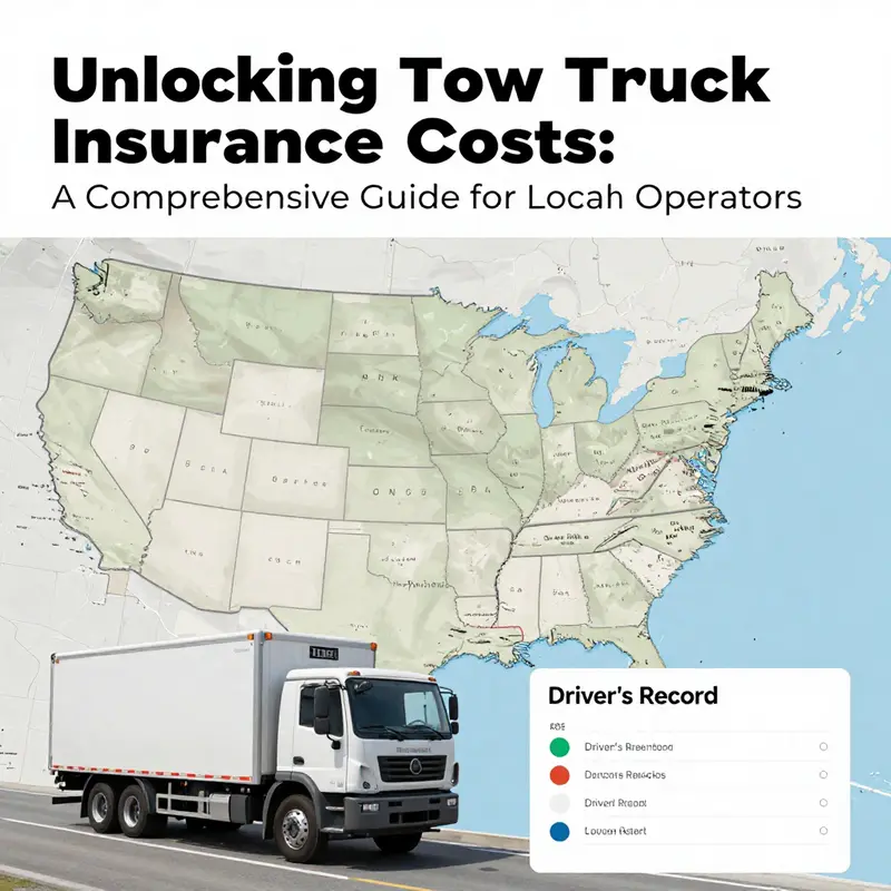 Key factors influencing tow truck insurance costs.
