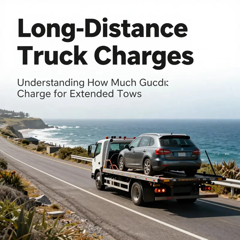 A tow truck providing short-distance service in an island town.