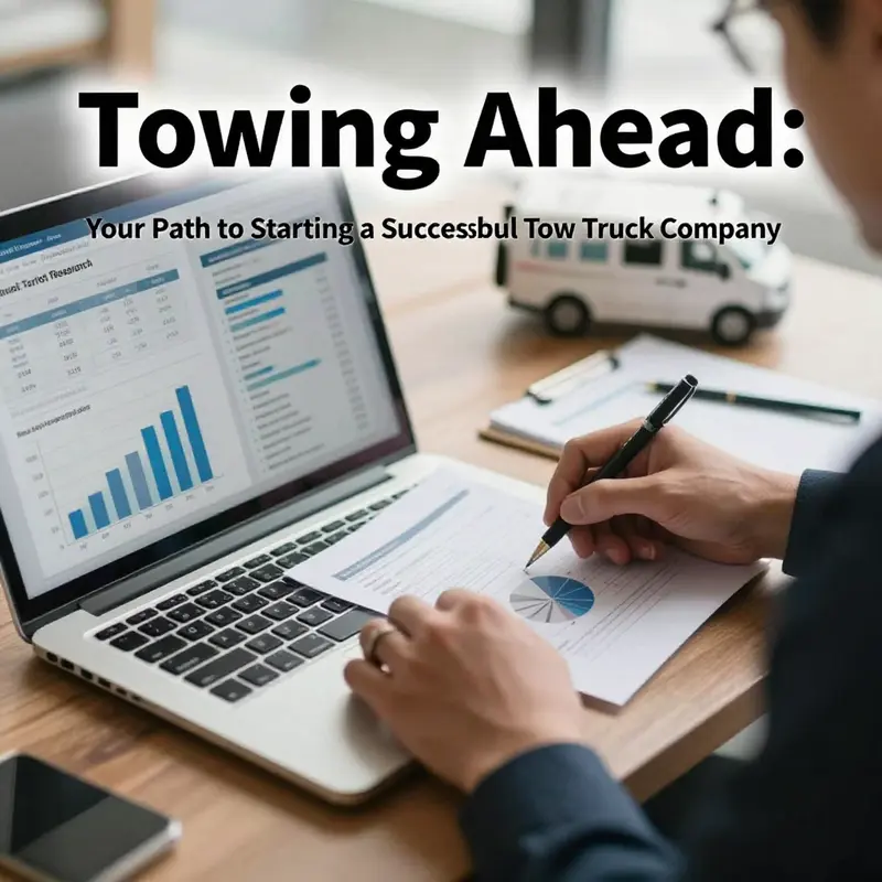 A business owner focuses on data analysis to understand the towing market.