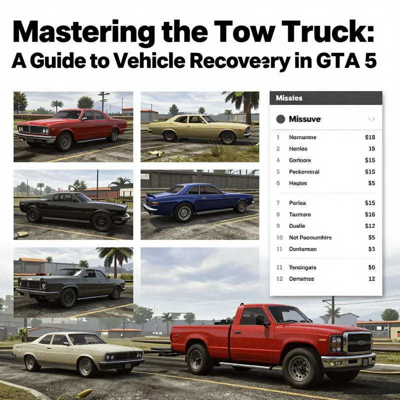 Finding a tow truck in the heart of Los Santos’ industrial area.