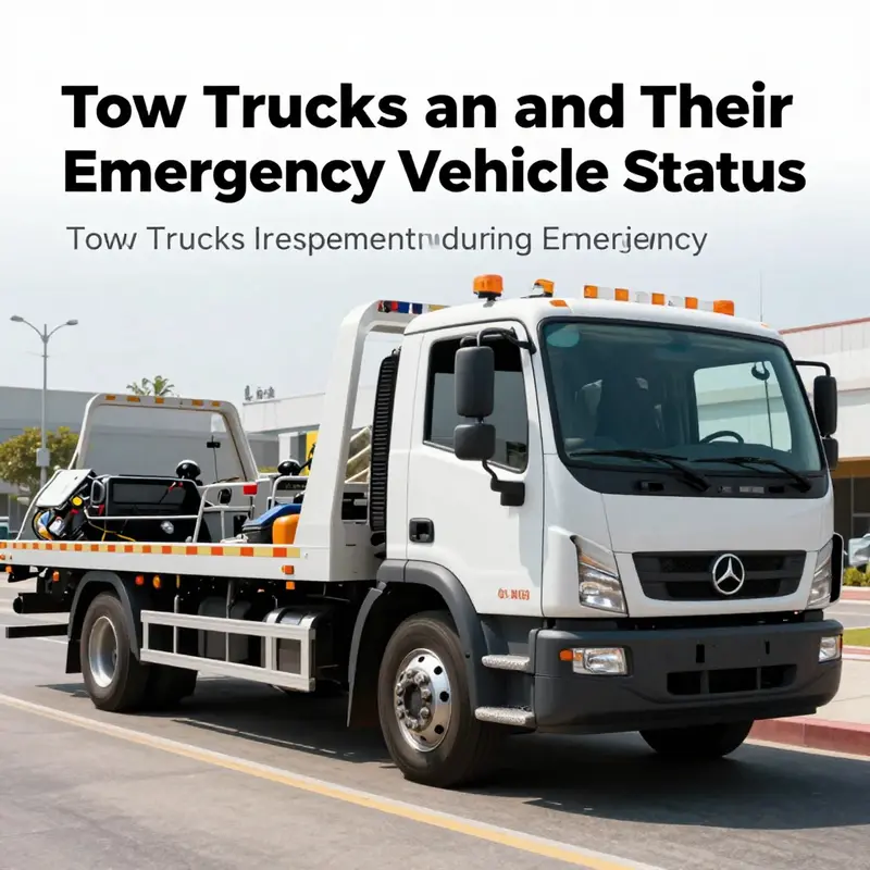 Tow trucks playing a pivotal role in ensuring roadside safety during emergencies.