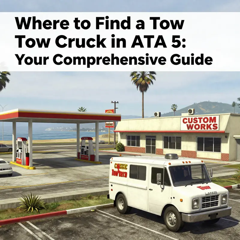 The Classic Tow Truck parked at Custom Works in Paleto Bay.