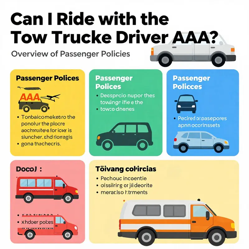 Overview of different passenger policies for tow truck services including AAA.