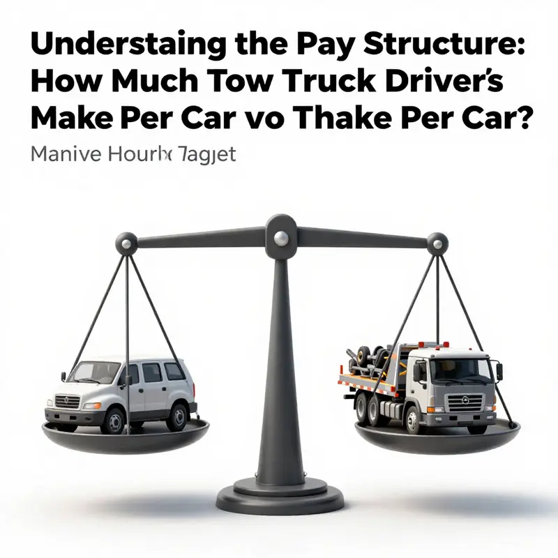 A map displaying the average earnings of tow truck drivers across different regions.